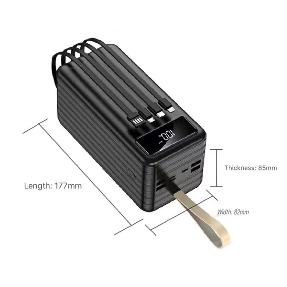 The Wlue Taşınabilir Powerbank, 80000 mAh Kapasite, 22.5W Hızlı Şarj, Dijital Göstergeli, Kamp Şarj Cihazı