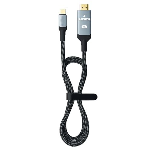 The Wlue Type-C to 4k 30Hz Ultra Full Hd HDMI Usb-C Tak Çalıştır Görüntü Aktarım Kablosu 3 Metre Gold