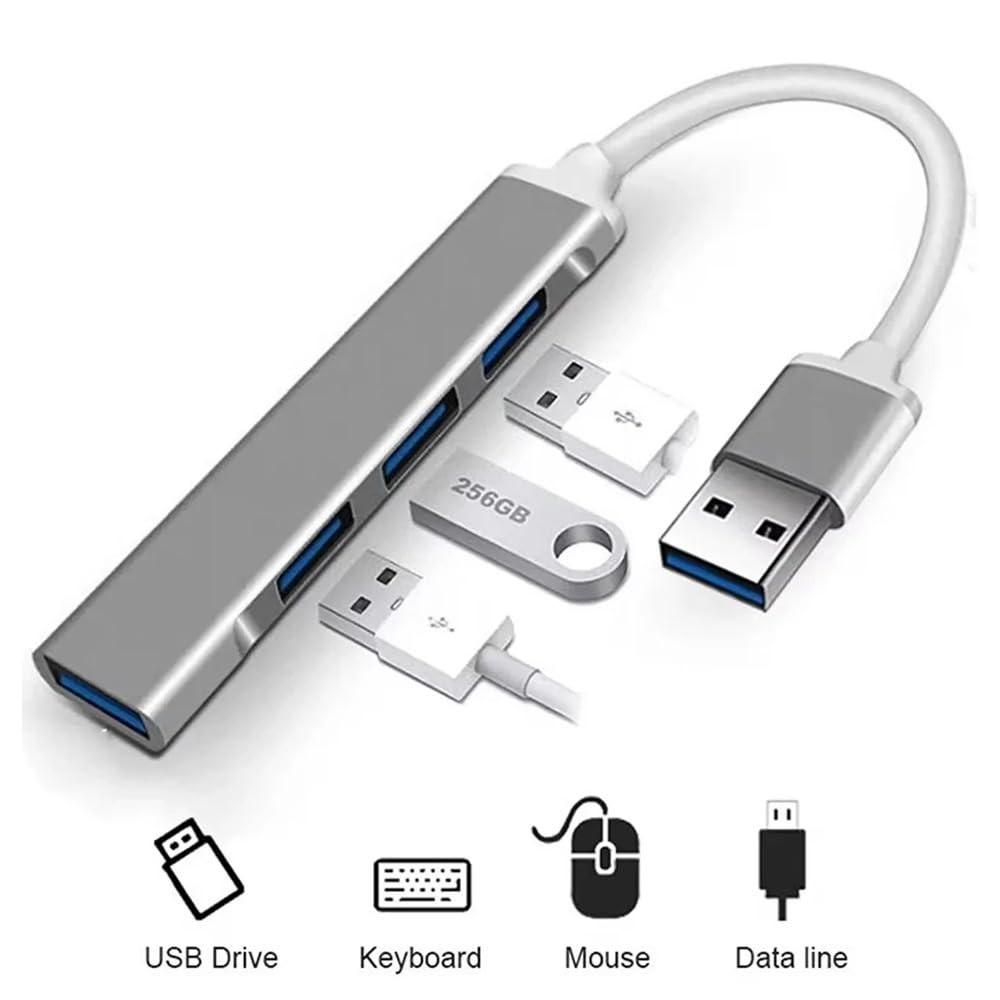The Wlue USB 3.0 Yüksek Hızlı Çoklayıcı, 4 Port USB Hub Adaptör