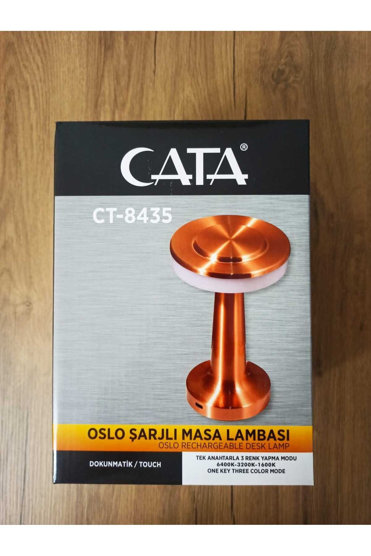 Ct-8435 Oslo Dokunmatik Şarjlı Dim Edilebilir Masa Lambası 3 Renk