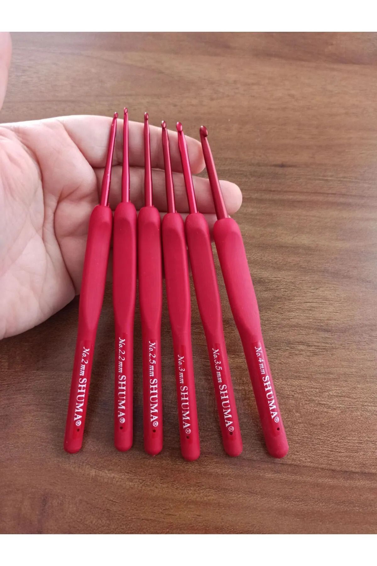 Kırmızı Yumşak Saplı Silikon Tığ 1 Adet