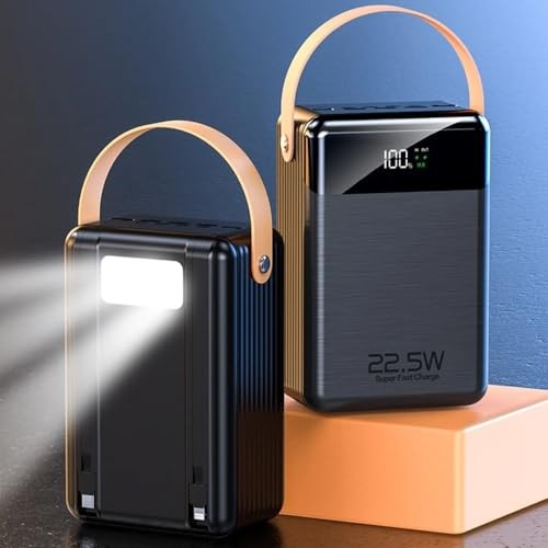 The Wlue 80.000 Mah Powerbank Dijital Göstergeli / 22.5W Hızlı Şarj/Işıklı/Taşınabilir Kamp Şarj Bataryası
