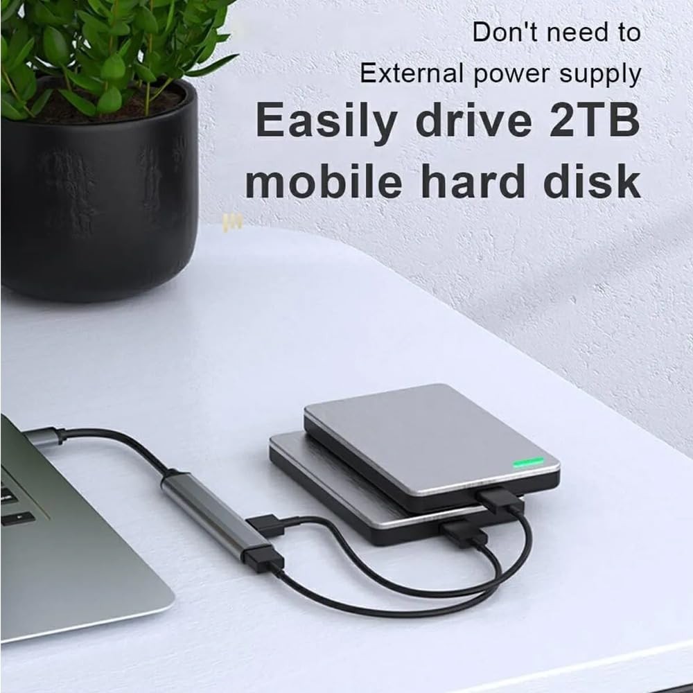 The Wlue USB 3.0 Yüksek Hızlı Çoklayıcı, 4 Port USB Hub Adaptör