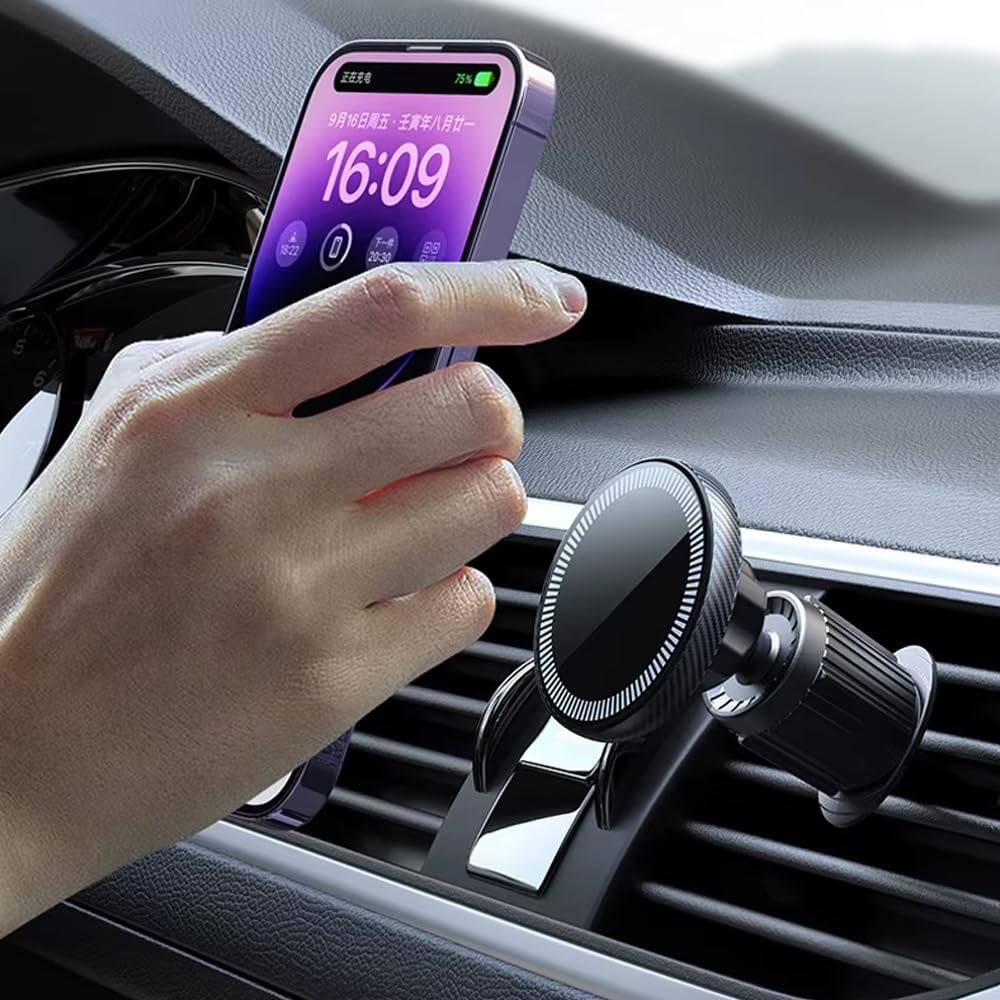 The Wlue Araç İçi Havalandırma Telefon Tutucu MagSafe Uyumlu, Kancalı, Güçlü Tutuş