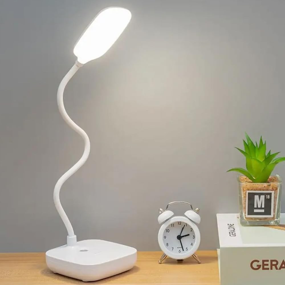 The Wlue Dimmer Ayarlı 16 LED Masa Lambası, Dokunmatik, Kablosuz Şarjlı, Ders Çalışma Okuma Işığı