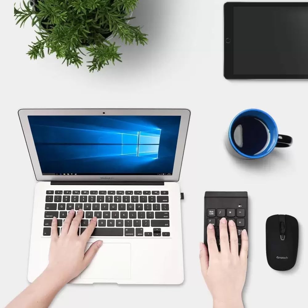 The Wlue Kablosuz Sayısal Tuş Takımı, 18 Tuşlu Numerik Keypad, Numpad Klavye