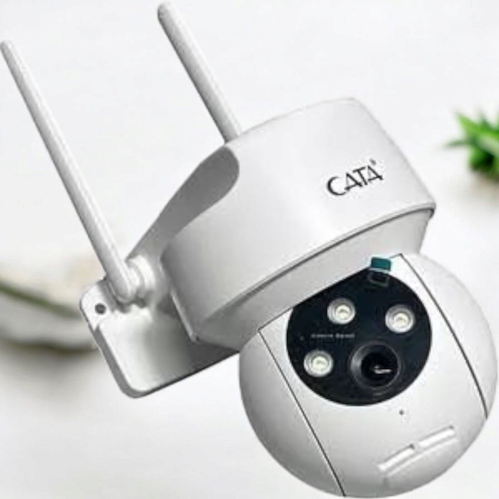 Cata-4051 AKILLI KAMERA DIŞ MEKAN IP66 1080P GECE GÖRÜŞLÜ SİRENLİ
