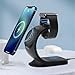 The Wlue 3'ü 1 Arada Kablosuz Şarj Standı, MagSafe Uyumlu,15W, iPhone, Android Telefon Apple Watch Uyumlu