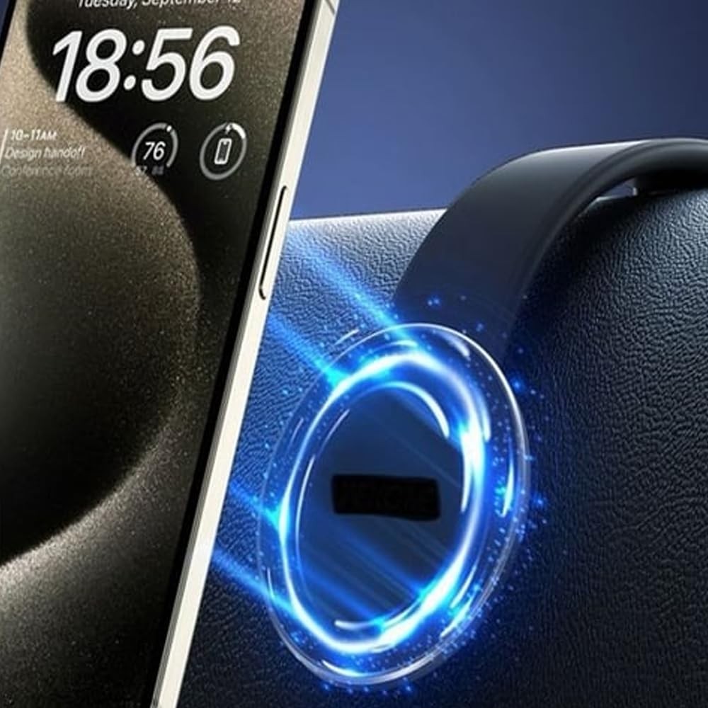The Wlue Araç içi Torpido Üstü Mıknatıslı Telefon Tutucu Magsafe Uyumlu, Güçlü Manyetik Katlanabilir