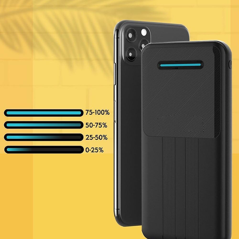 The Wlue Taşınabilir Şarj Cihazı, 10000 mAh Powerbank, 2 USB Çıkışlı, 2.4A, LED Göstergeli