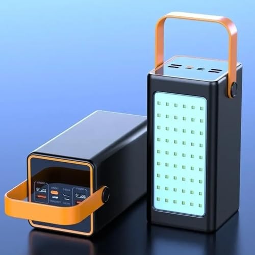 The Wlue 70000 mAh Powerbank LED Aydınlatmalı Taşınabilir Şarj Cihazı, 22.5W PD Hızlı Şarj, Dijital Gösterge, Kamp için