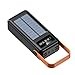 The Wlue Solar Powerbank, 50000 mAh, LCD Ekranlı, Işıklı, Hızlı Şarj, Kamp için