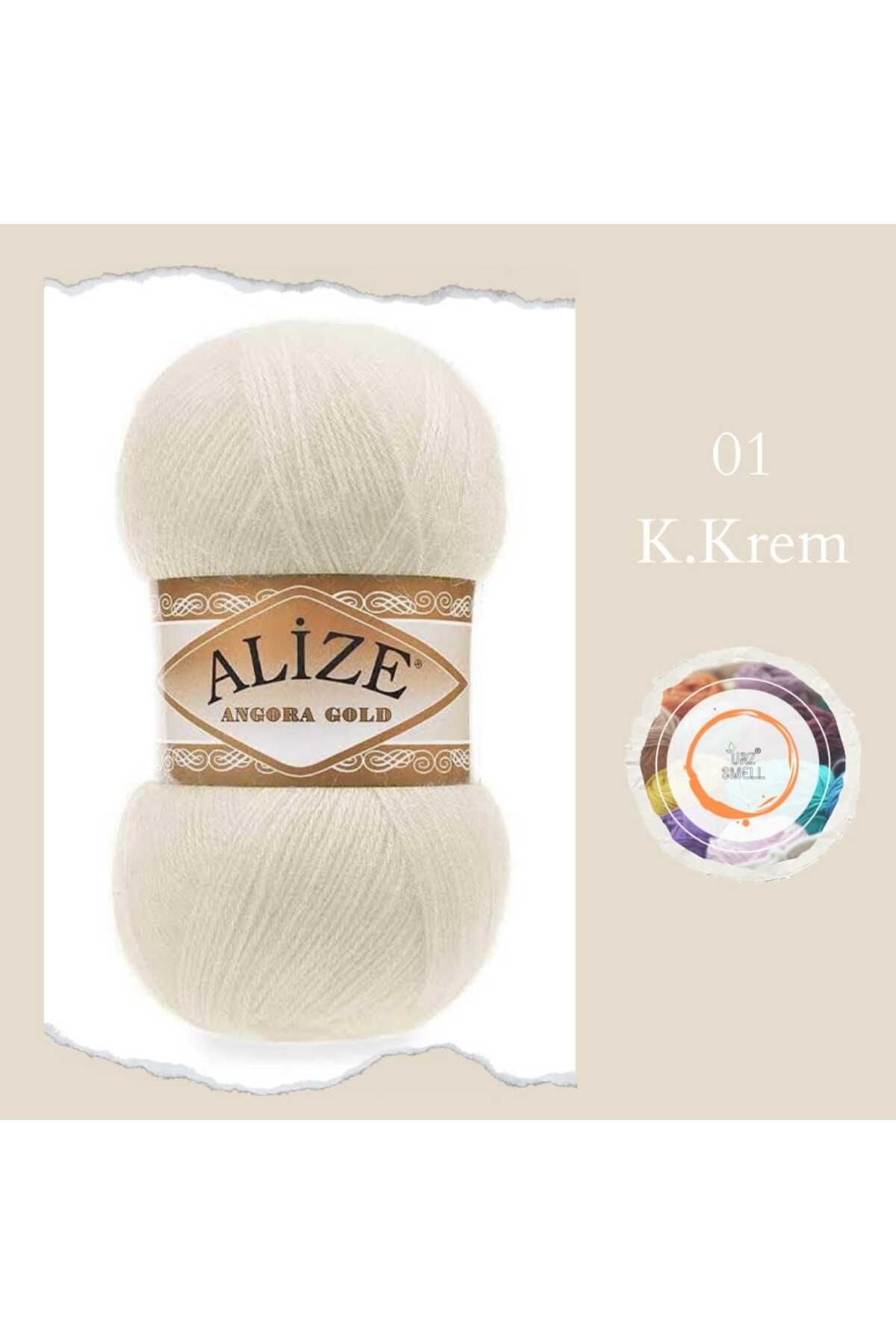 Angora Gold El Örgü İpi (Tekli) 100 gr. 500 mt. Hırka Yelek Atkı Kazak Örgü İpliği