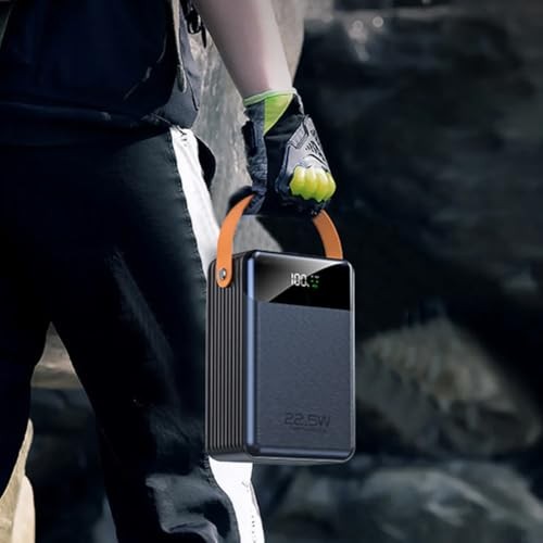 The Wlue 80.000 Mah Powerbank Dijital Göstergeli / 22.5W Hızlı Şarj/Işıklı/Taşınabilir Kamp Şarj Bataryası