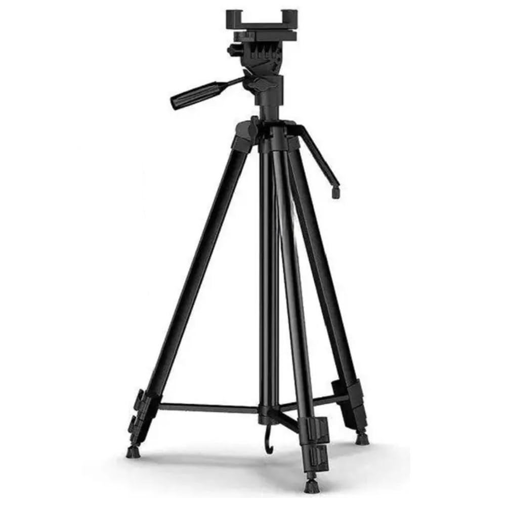 The Wlue Profesyonel Tripod, 130 cm, Telefon Tutucu, Fotoğraf Video ve TikTok Yayın Çekimi için