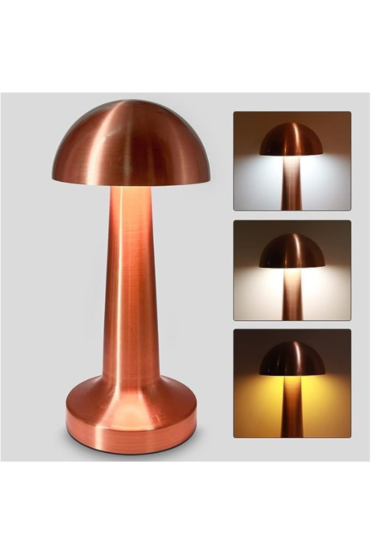 Ct-8430 Retro Bakır Dokunmatik Şarjlı Led Masa Lambası