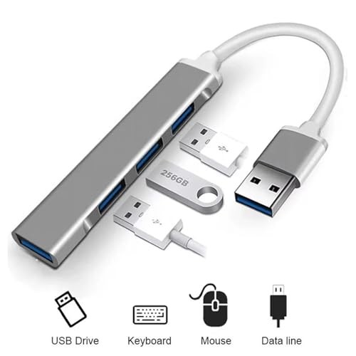 The Wlue USB 3.0 Yüksek Hızlı Çoklayıcı, 4 Port USB Hub Adaptör
