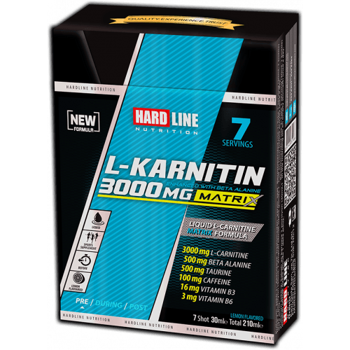 L-Karnitin Matrix 3000 Mg 7 Adet (30 Ml) Limon