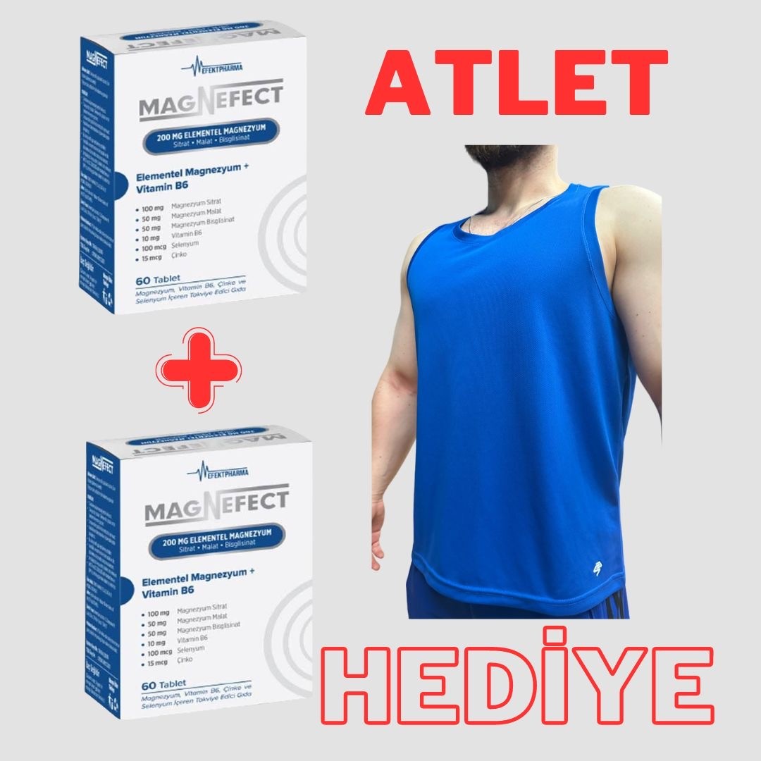 2 Adet Magnefect Magnezyum Alana SporDostu Atlet Hediye