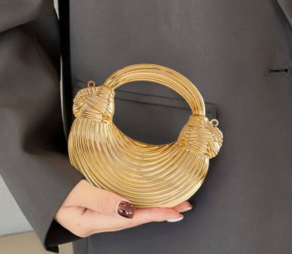 Düğün Nişan Abiye Çanta Gold