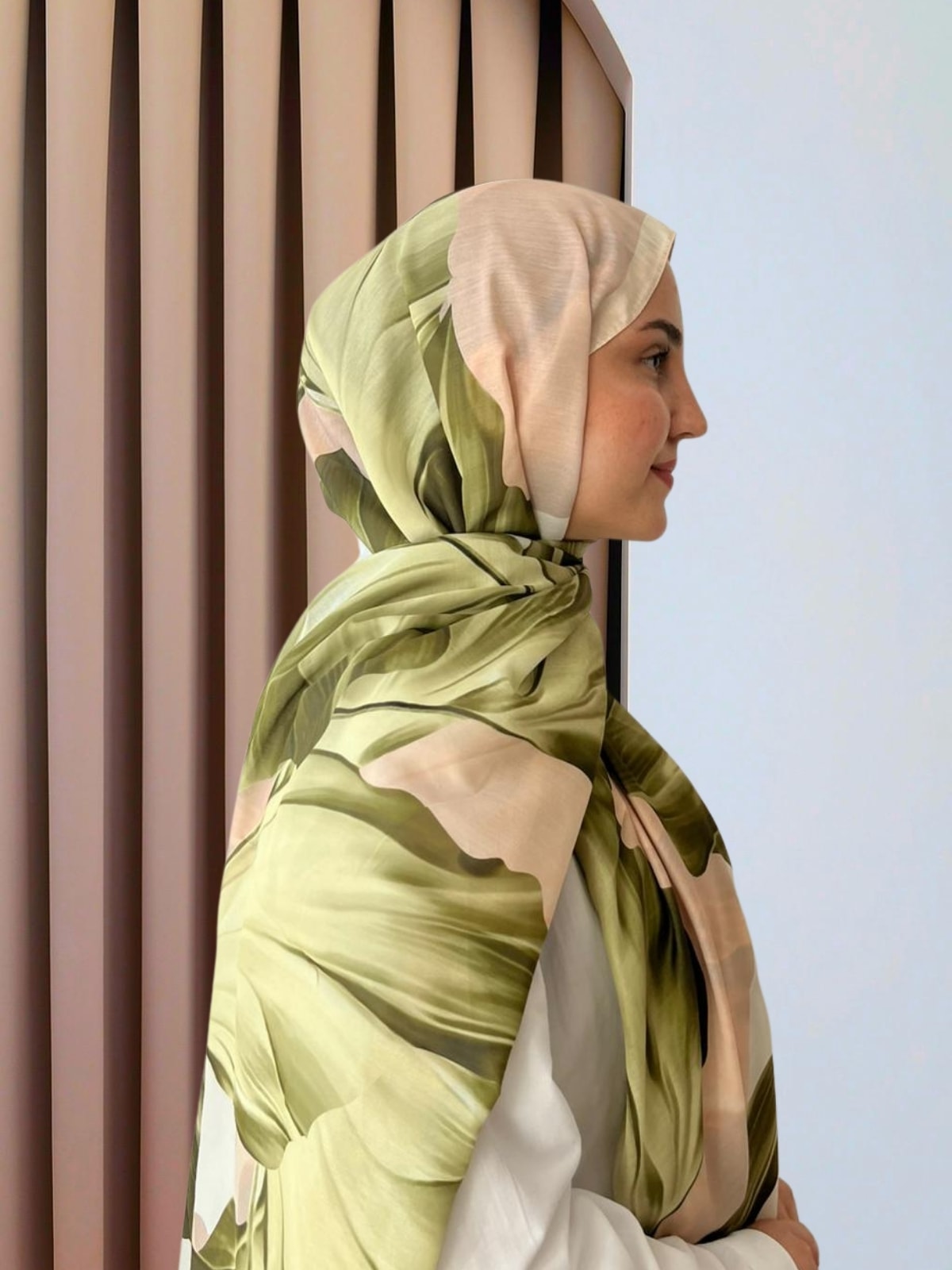 Lotus Desenli Şal- SarQa Scarft