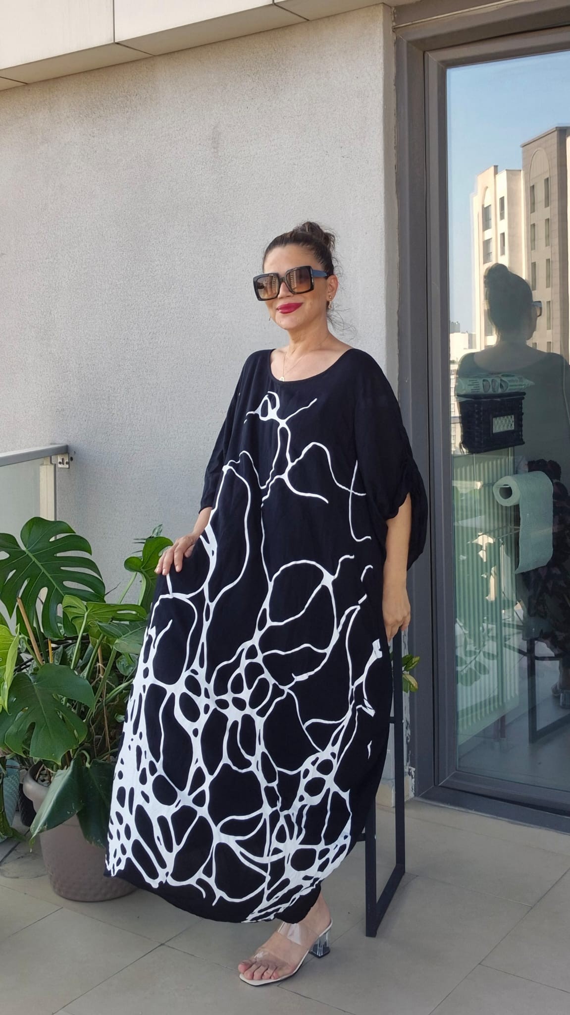 Zebra Desen Elbise