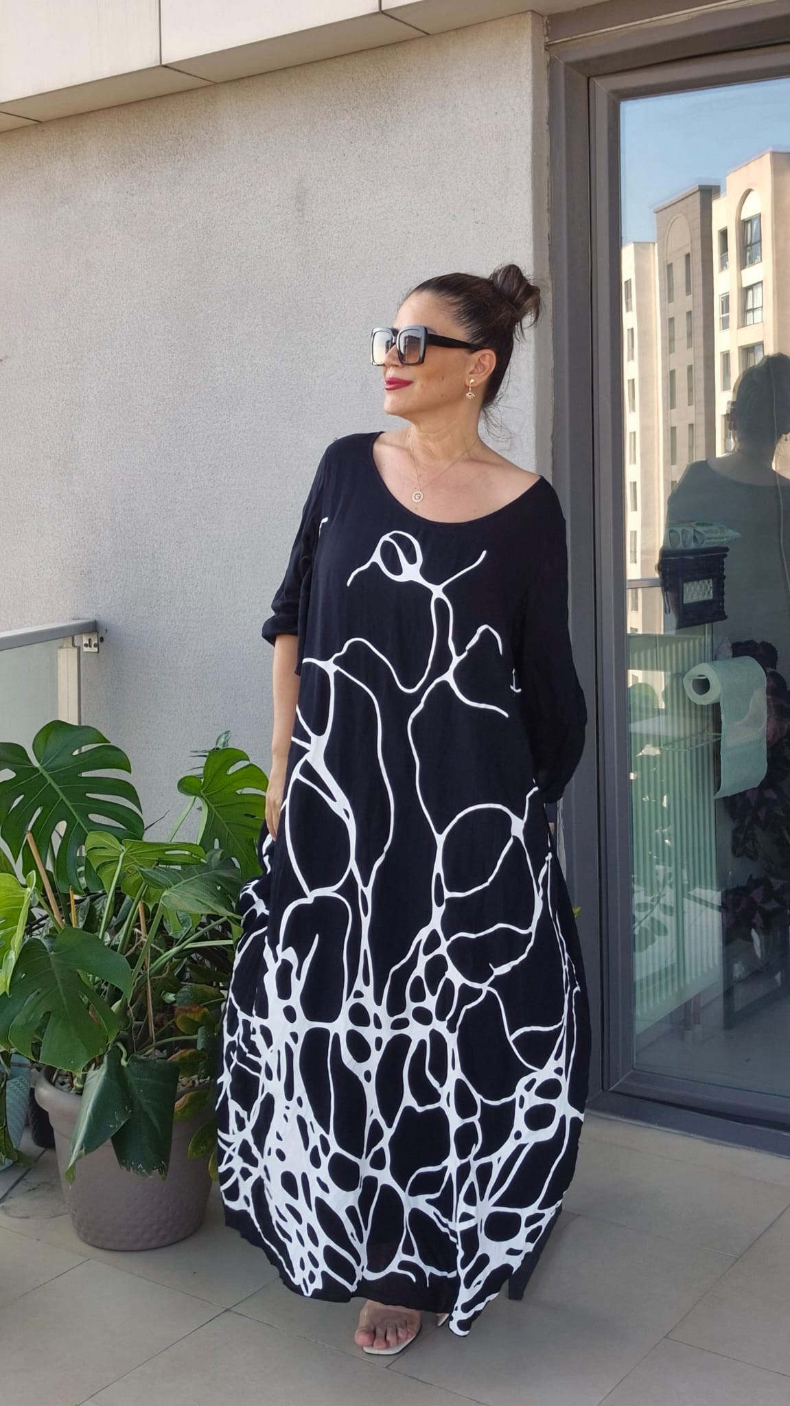 Zebra Desen Elbise