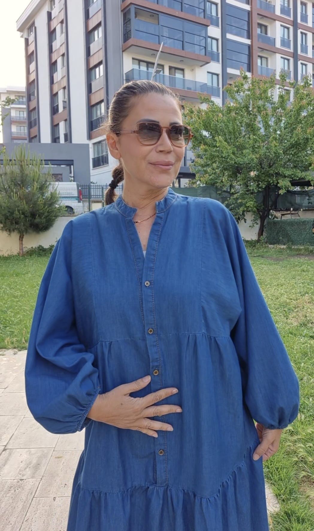 Tencel Kot Elbise