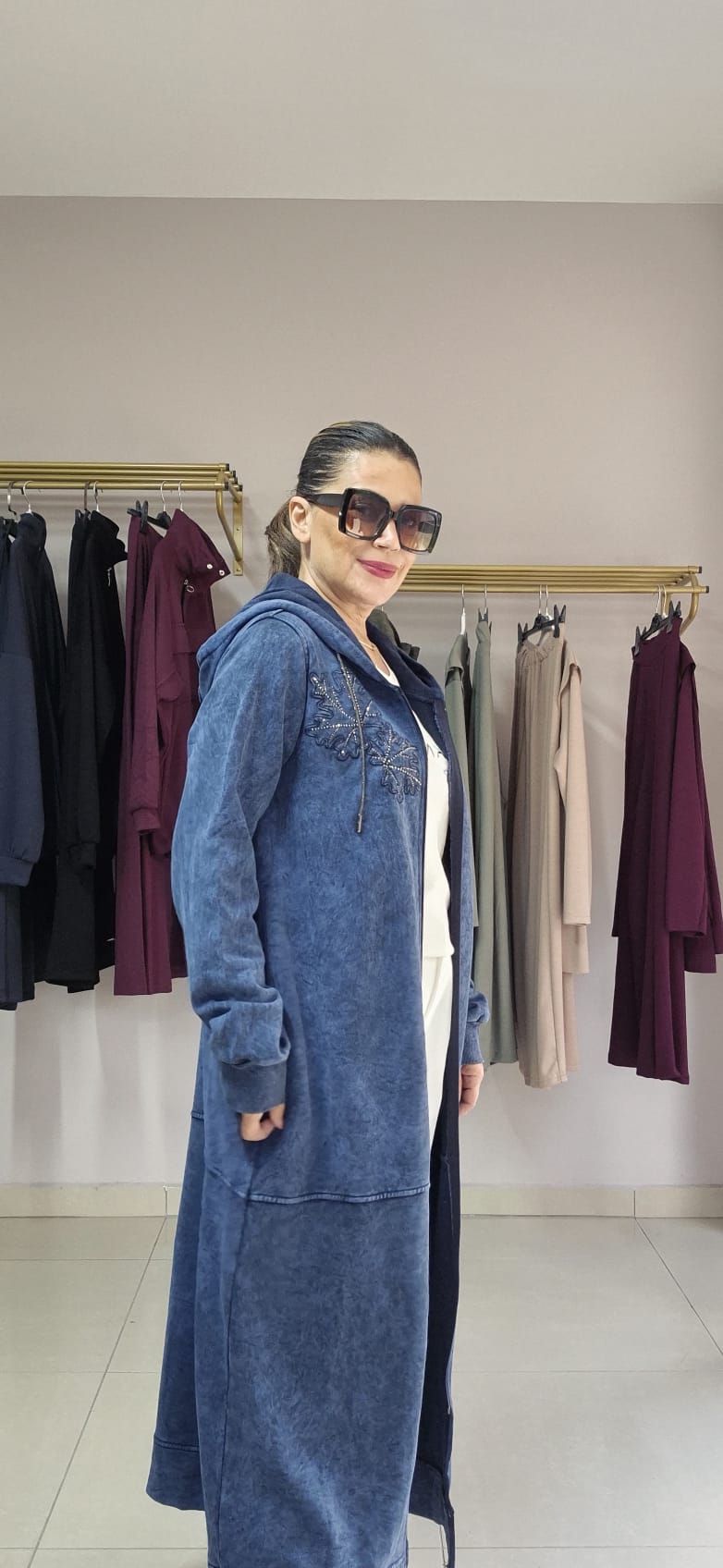 ÜÇ İPLİK YIKAMALI KAP - mavi