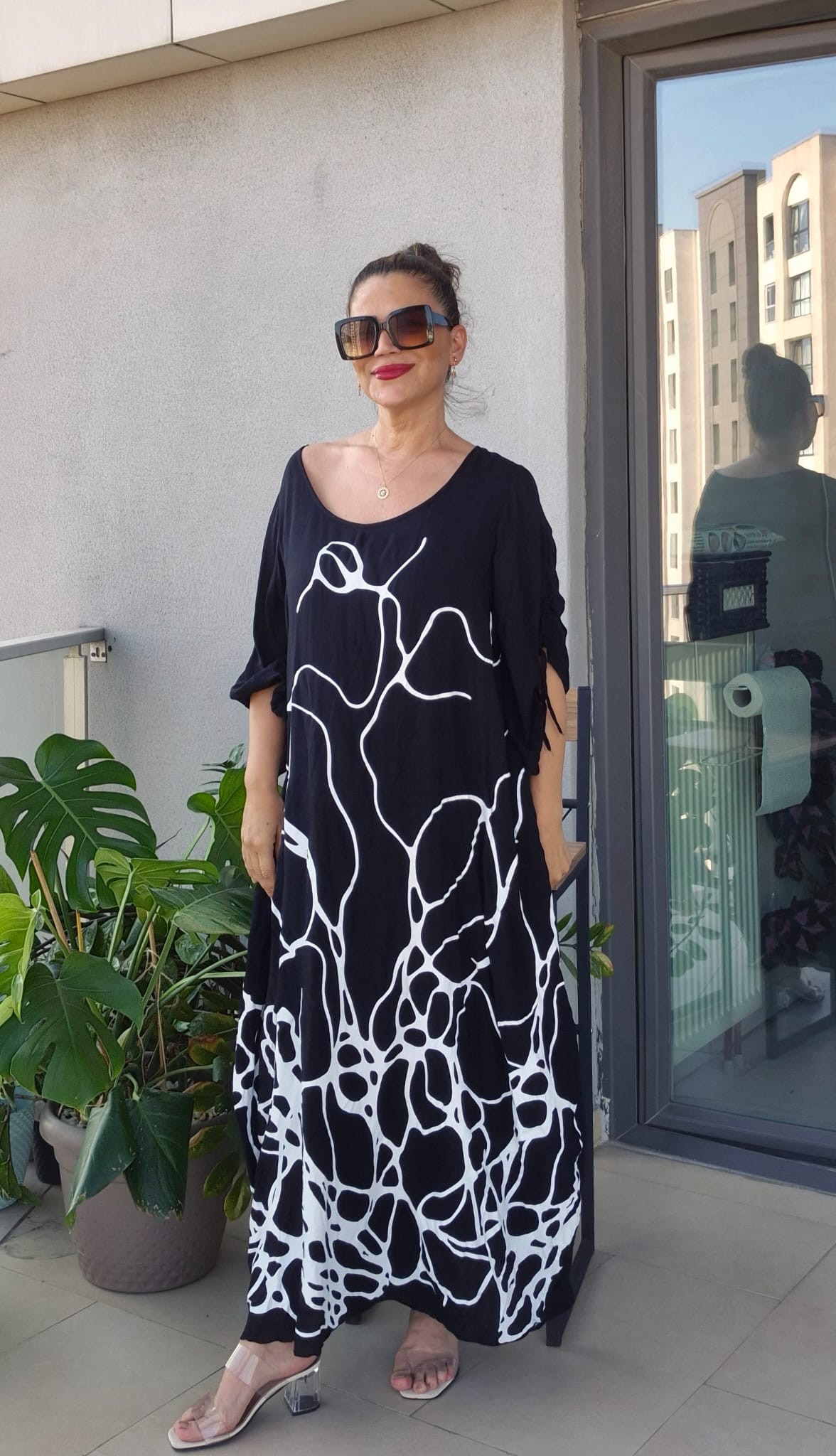 Zebra Desen Elbise