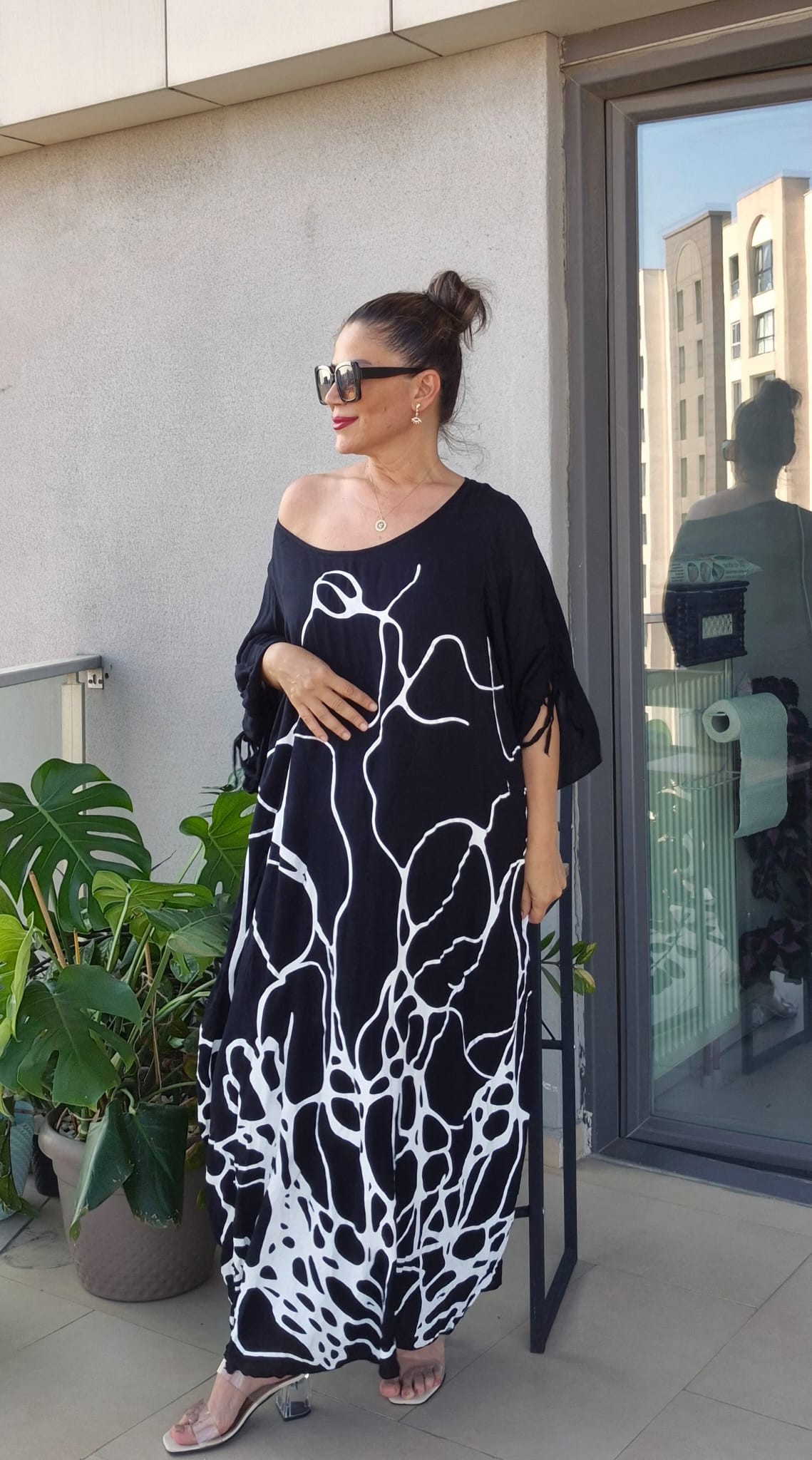 Zebra Desen Elbise