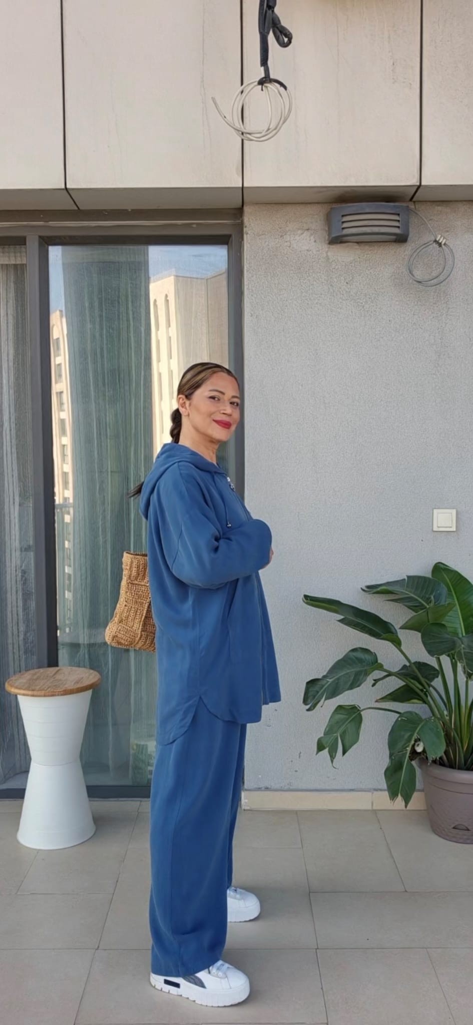 Fermuarlı Ceket Kap ve Pantolonlu Takım
