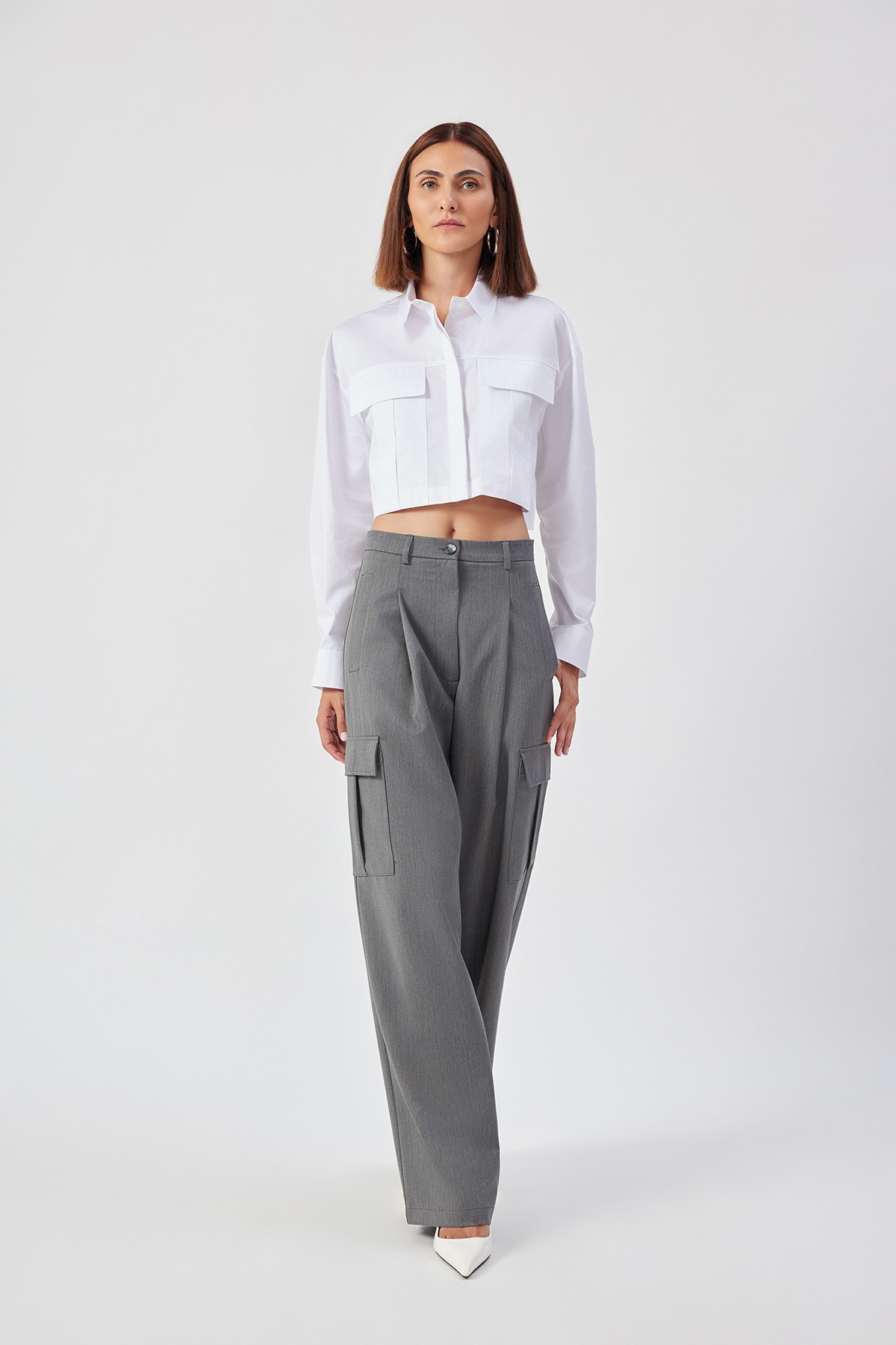 Eva Trousers - Gri