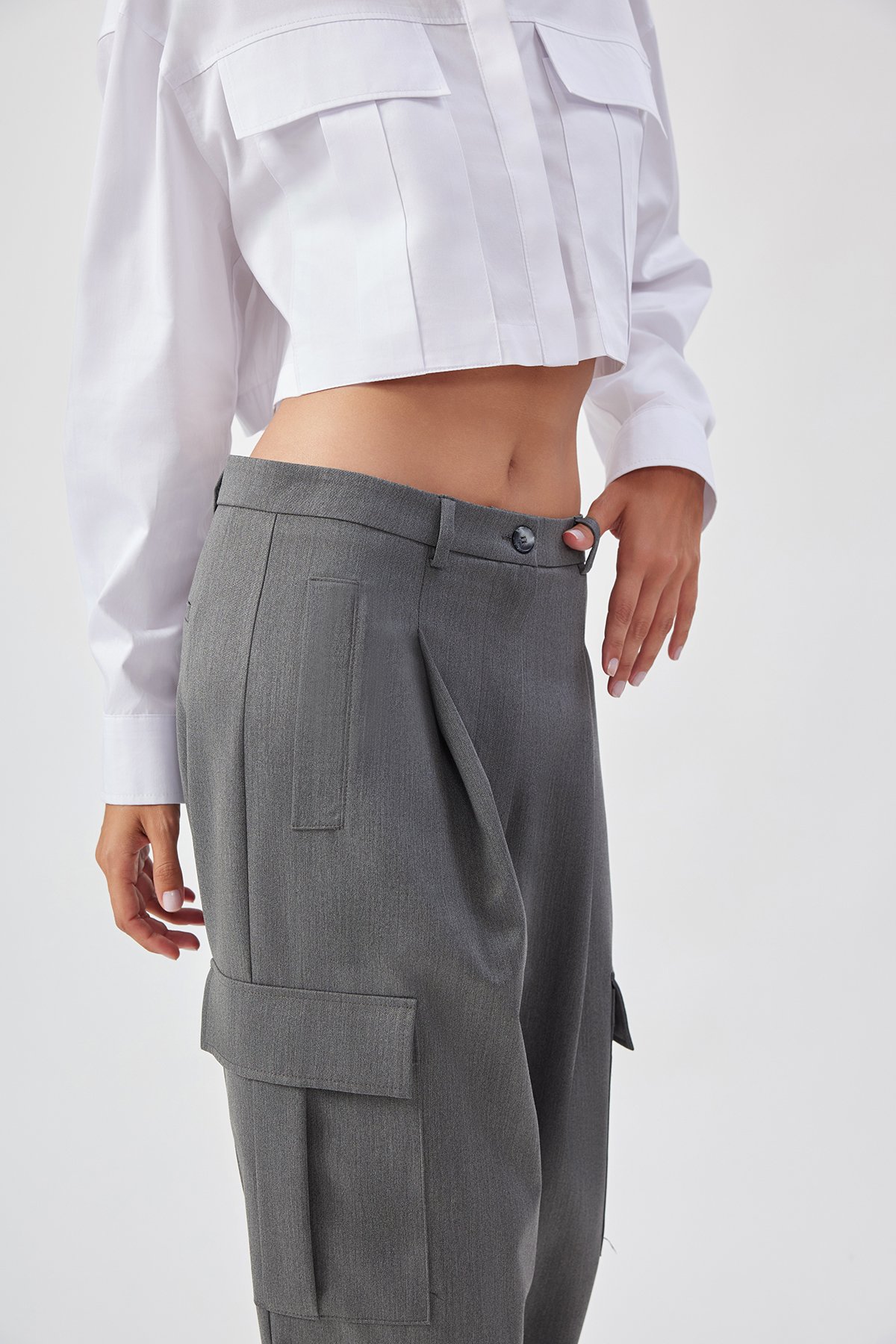 Eva Trousers - Gri