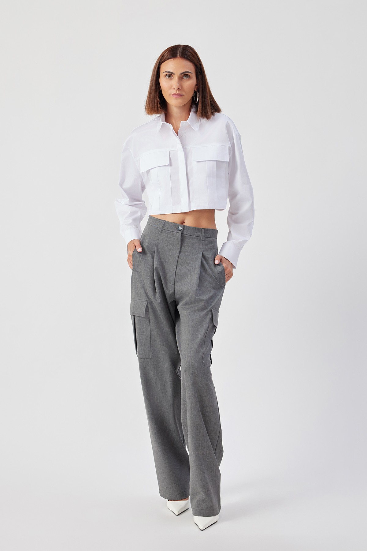 Eva Trousers - Gri