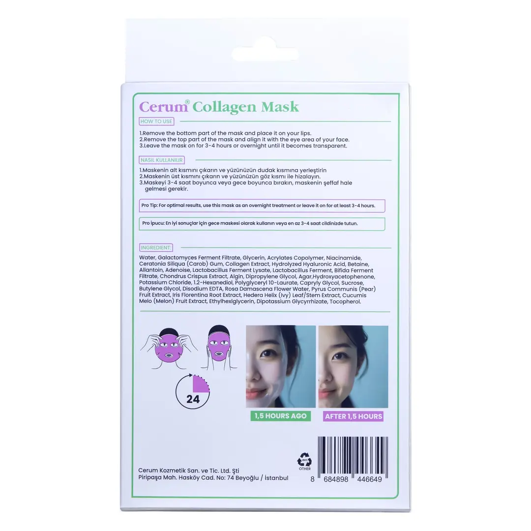 Facial Melting Collagen Mask | Collagen - Hyaluronic Acid