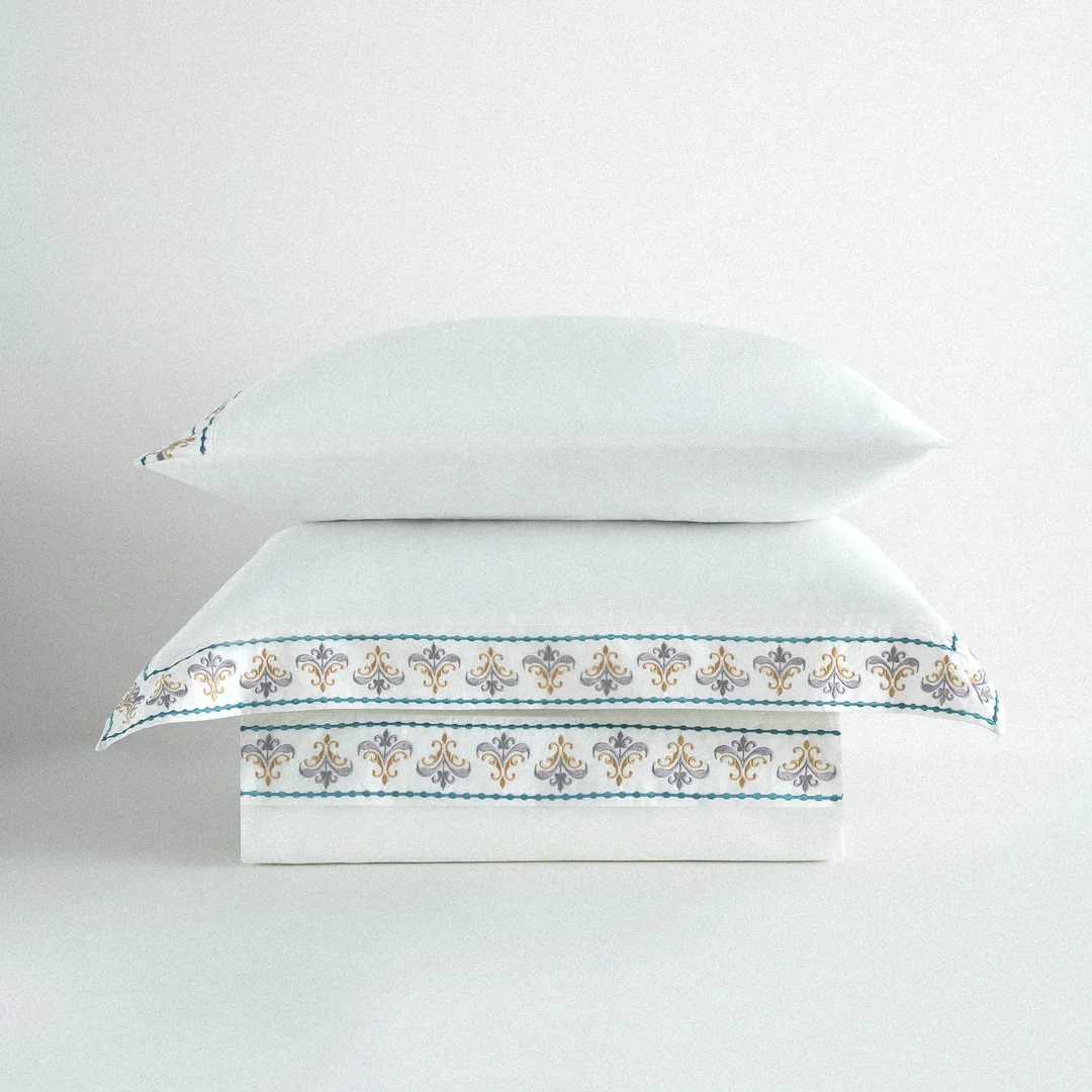 Mira Battal Boy Nevresim Takımı Organik Pamuk Saten Krem