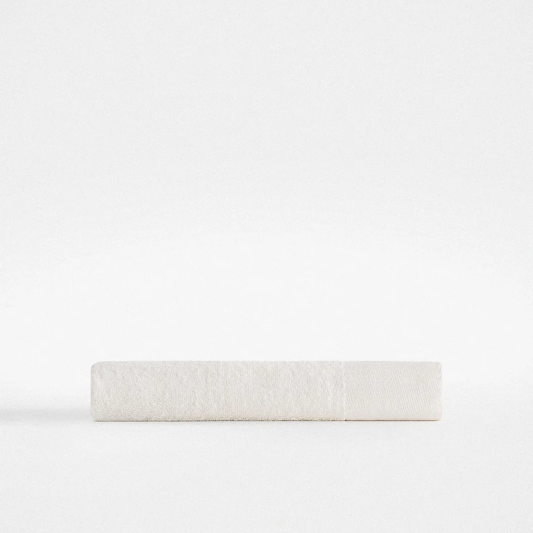 Ella El Yüz Havlusu Organik Pamuk Krem