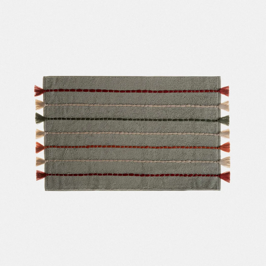 Katari Banyo Paspası Pamuk Yeşil