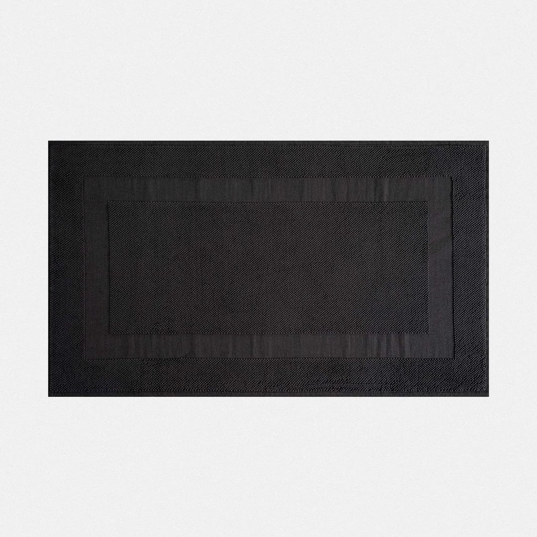 Kaia Banyo Paspası Pamuk Büyük Boy Antrasit