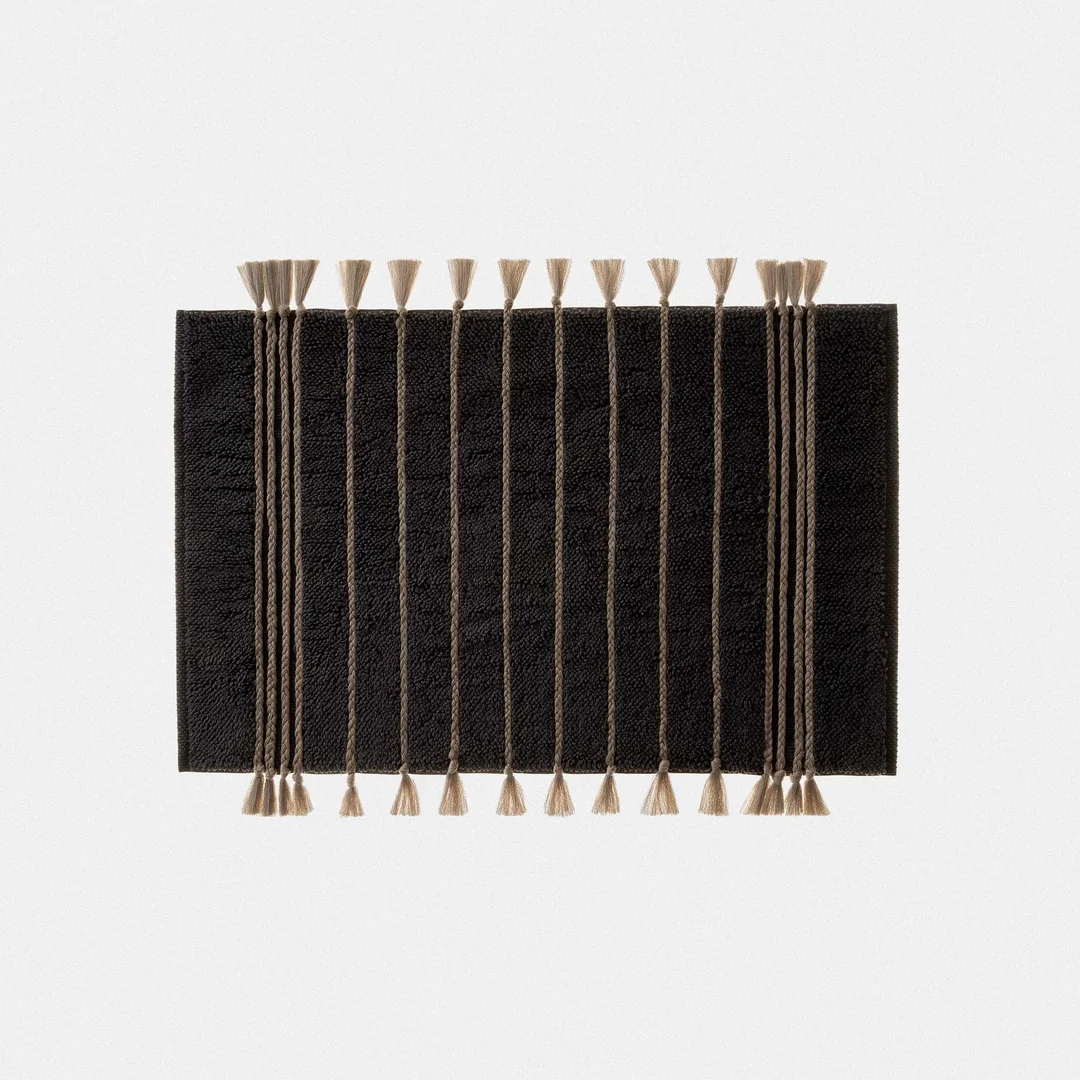 Karnella Banyo Paspası Pamuk Küçük Boy Antrasit