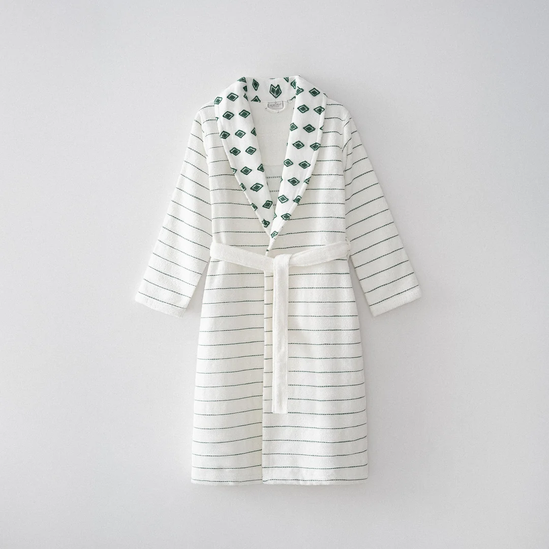 İmre Kadın Bornoz Organik Pamuk Yeşil