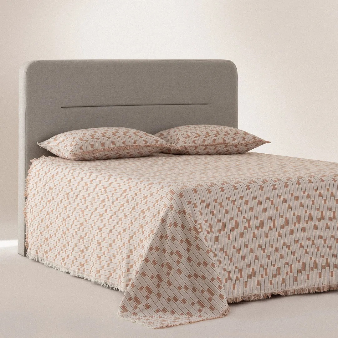 Merisa Çift Kişilik Pike Takımı Organik Pamuk Müslin Terra