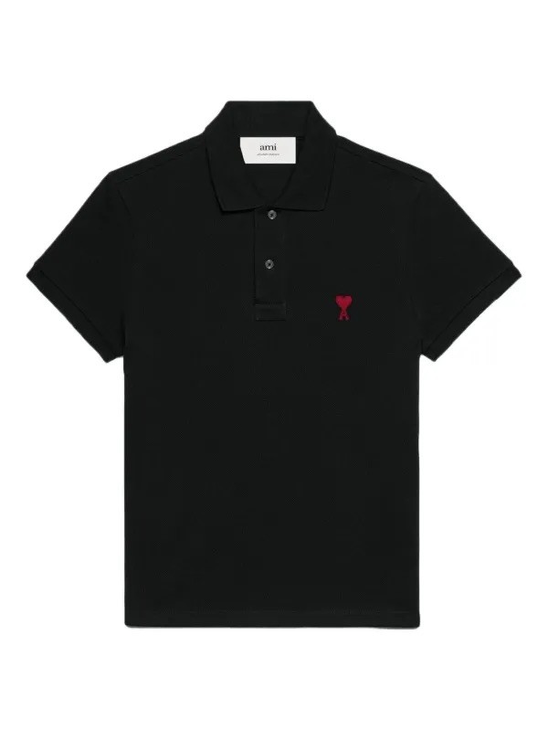 Ami Paris Polo Yaka Nakışlı Tişört