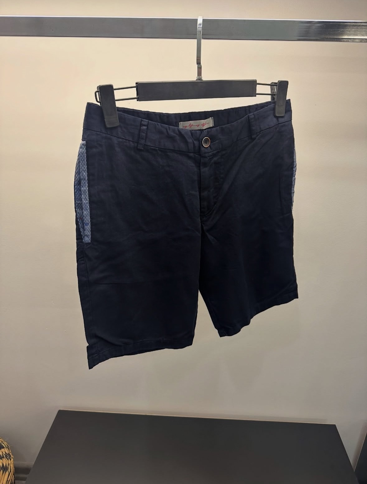 Etro Lacivert Cep Motif Şort