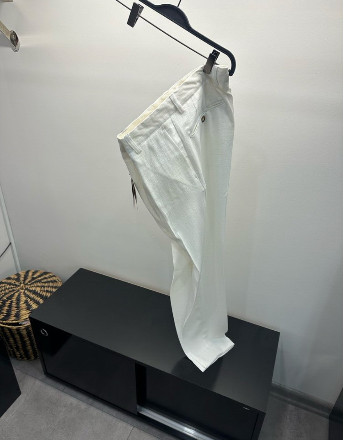 Loro Piana Keten Beyaz Pantolon