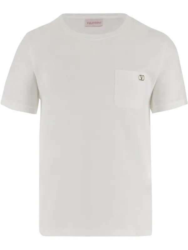 Valentino Cepli V Logo Tişört