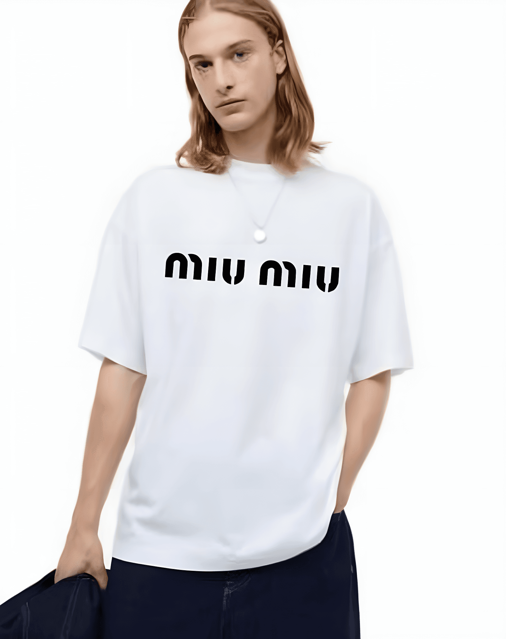Miu Miu Baskılı Pamuklu Tişört