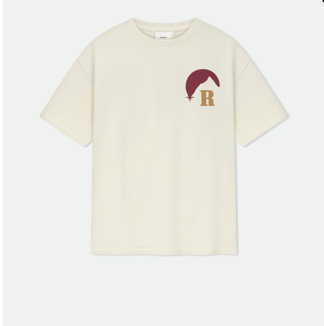 Rhude Ay Işığı Baskılı Tişört 