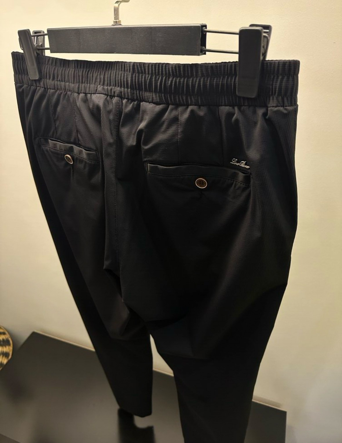 Loro Piana Siyah Klasik Jogger Pantolon